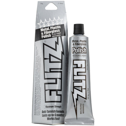 Flitz Metal Polish and Cleaner Paste, Also Works on Plastic, Fiberglass, Alum...