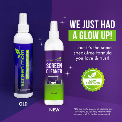 Screen Mom Screen Cleaner Kit - Best for LED & LCD TV, Computer Monitor, Phon...