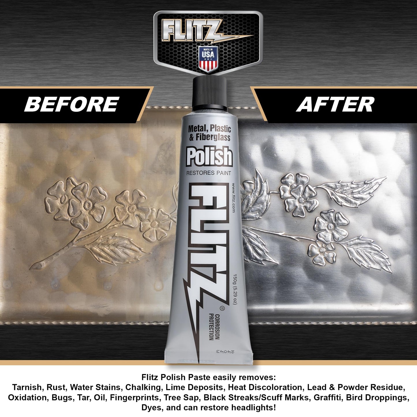 Flitz BU 03515 Metal, Plastic and Fiberglass Polish Paste - 5.29 oz.